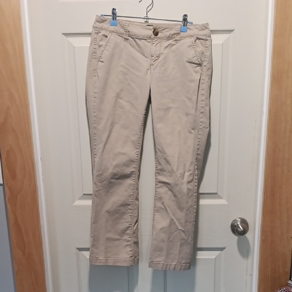 American Eagle Outfitters Tan Straight Leg Pants